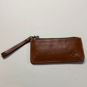 Patricia Nash Brown Leather Wristlet